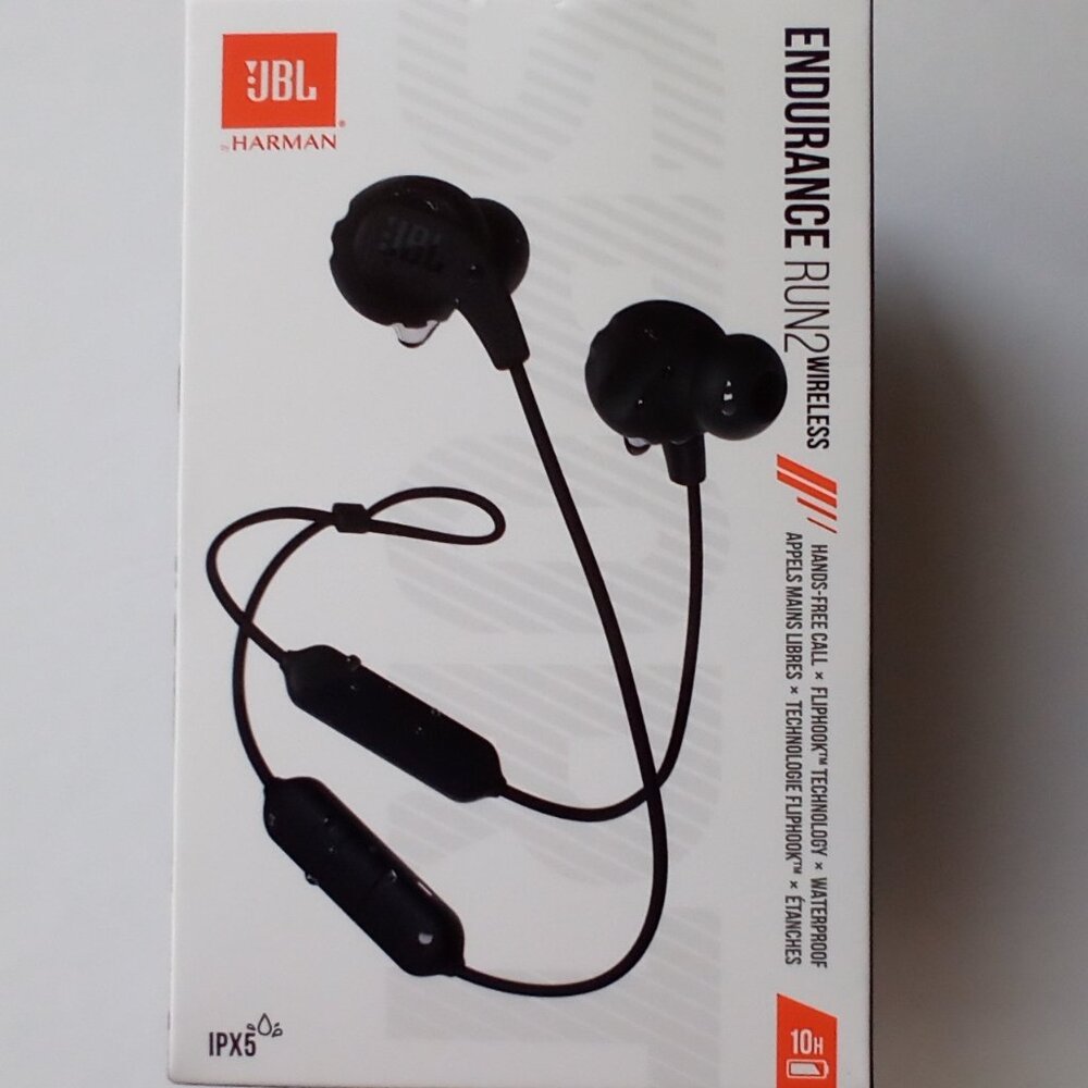 JBL ENDURANCE RUN 2 🏃 WIRELESS BLUETOOTH EARBUDS 10 HOURS OF WIRELESS PLAY